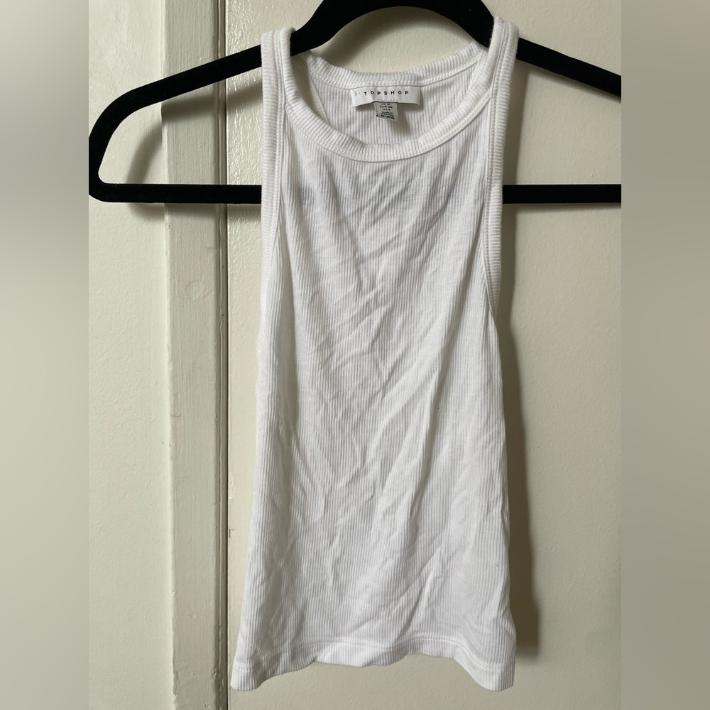 Topshop ribbed racerback tank